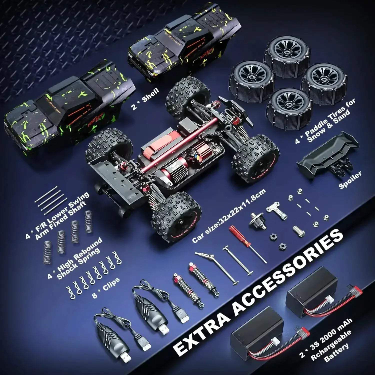 Brushless RC Cars 50 MPH Offroad Electric Remote Control - Image 6