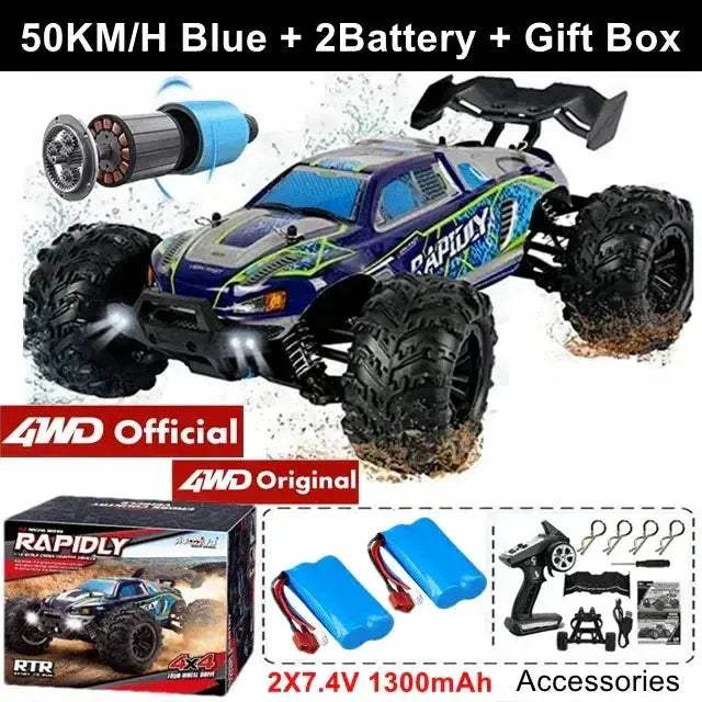 Brushless RC Drift Car 80kmh 4WD With LED Lights Fast - Image 21