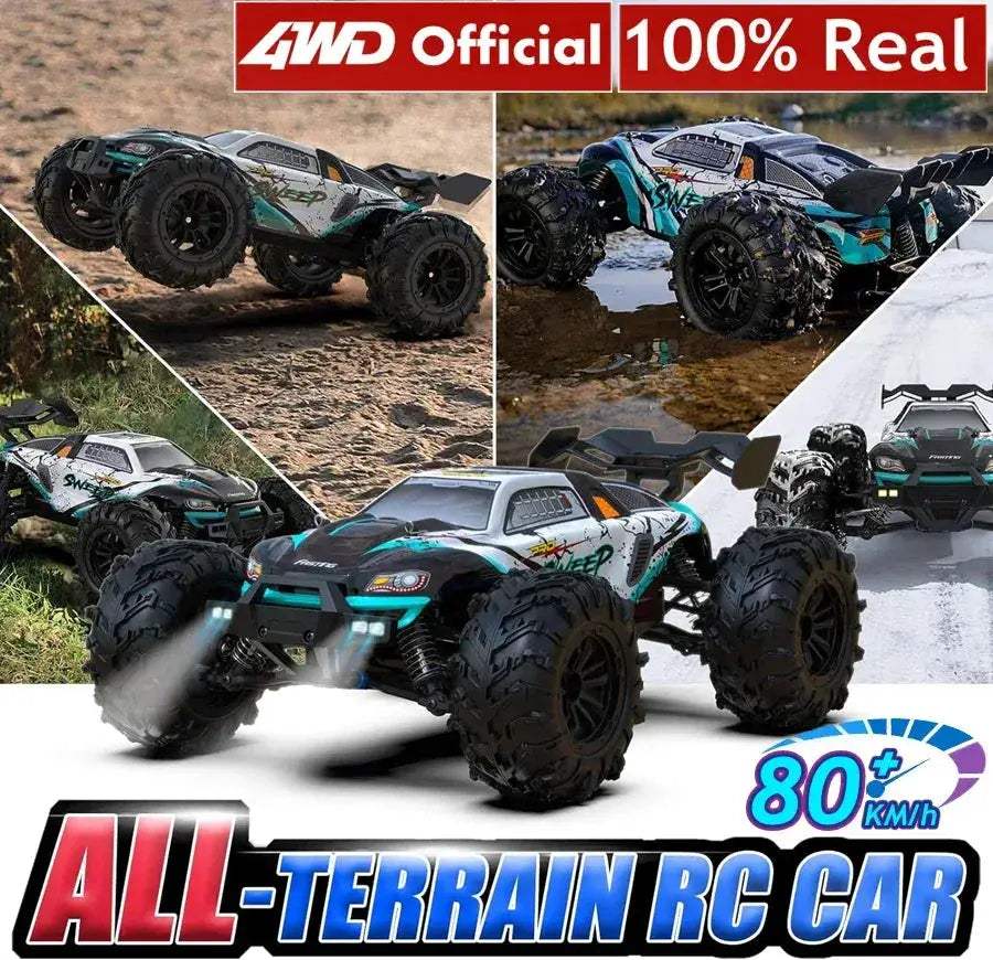 Brushless RC Drift Car 80kmh 4WD With LED Lights Fast - Image 6