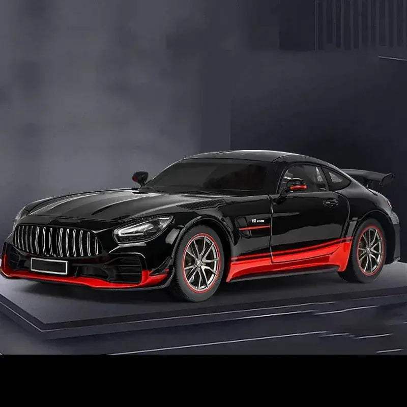 1:18 Mercedes-Benz GTR Diecast Model Car With Sound And Light Metal - Image 8