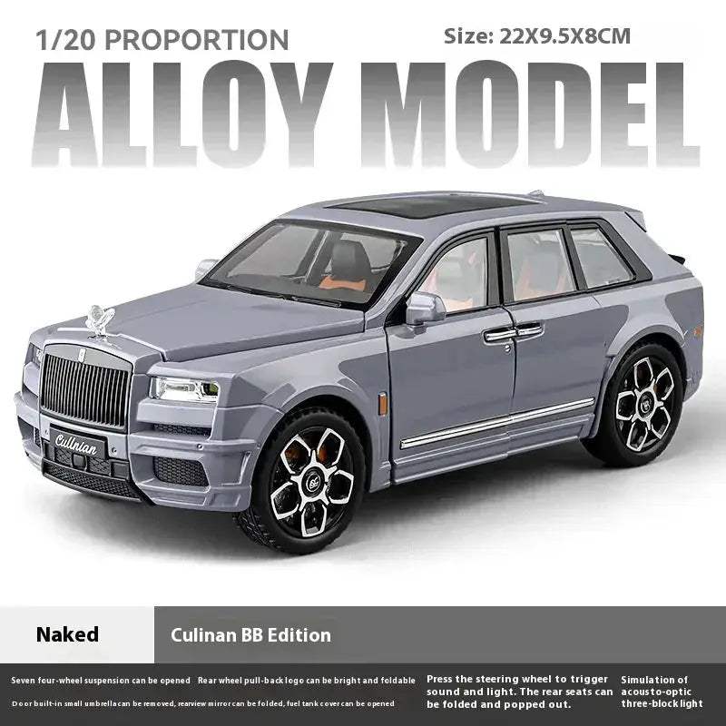 1:20 Rolls Royce Cullinan Diecast Metal Model Car Off Road With Sound And Light - Image 11