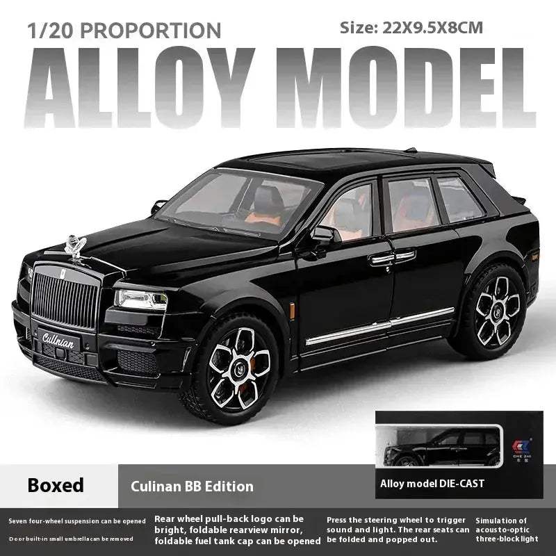 1:20 Rolls Royce Cullinan Diecast Metal Model Car Off Road With Sound And Light - Image 7