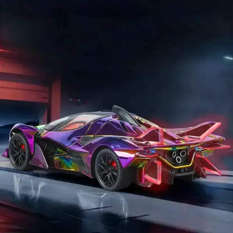 1:24 Apollo EVO Electroplate Diecast Metal Supercar With Sound And Light