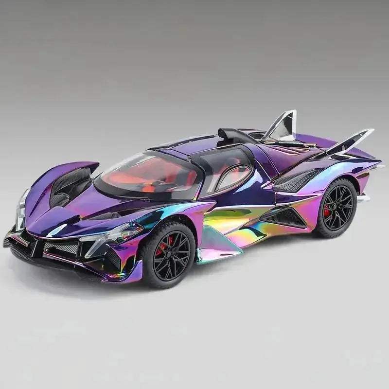 1:24 Apollo EVO Electroplate Diecast Metal Supercar With Sound And Light - Image 12