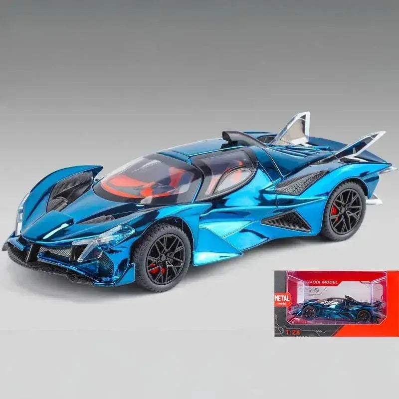 1:24 Apollo EVO Electroplate Diecast Metal Supercar With Sound And Light - Image 13