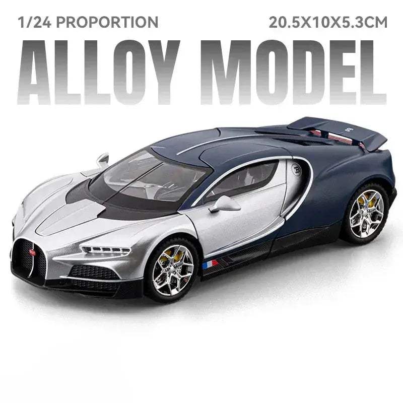 1:24 Diecast Alloy Tourbillon Supercar Model Car Sound And Light Pull Back - Image 9