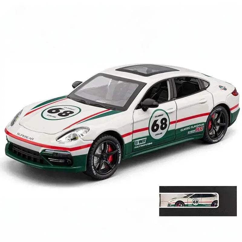 1:24 Diecast Porsche Panamera Track Metal Model Car With Light Pull Back - Image 10
