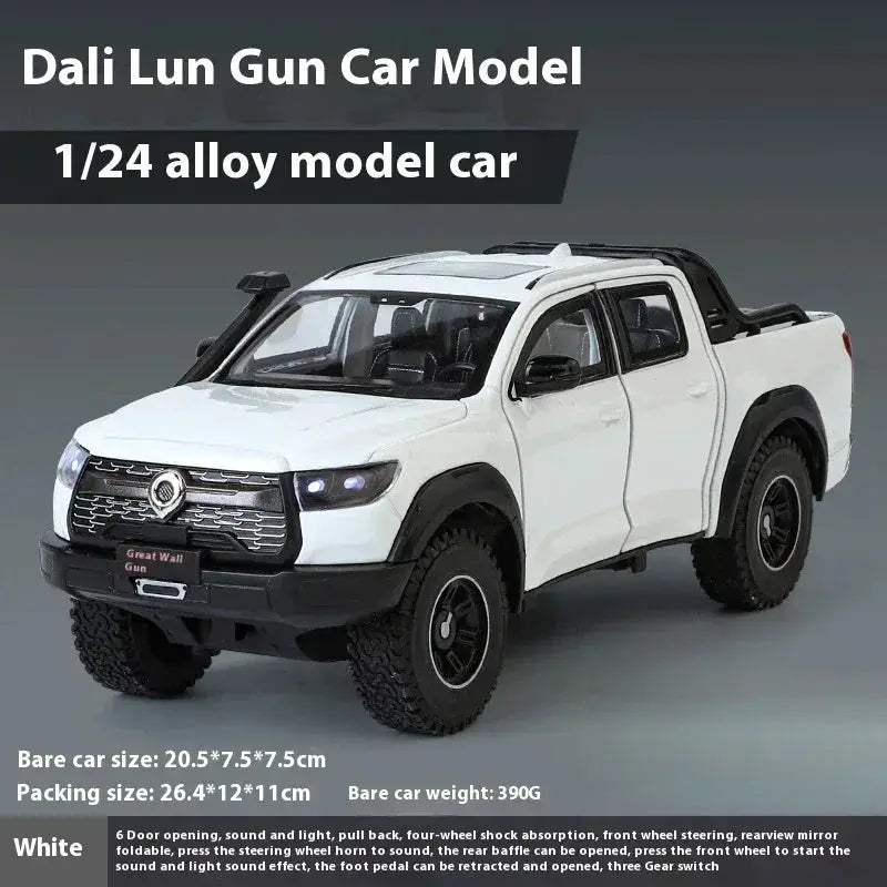 1:24 GWM Cannon POER Diecast Alloy Off-Road SUV Sound and Light - Image 12
