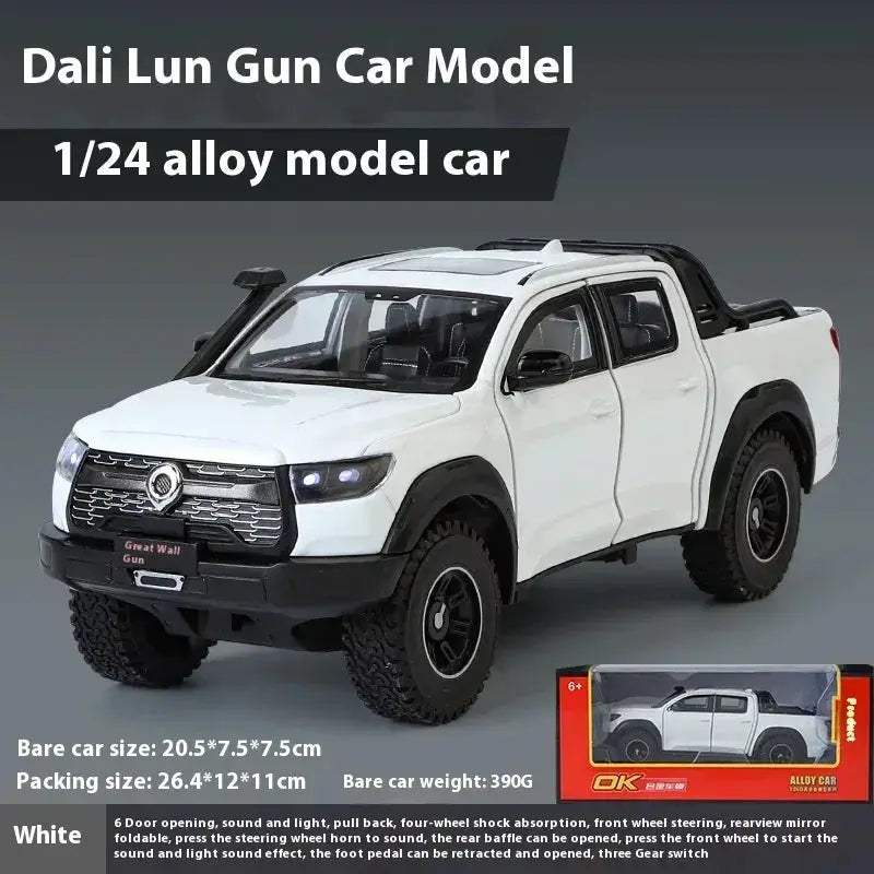 1:24 GWM Cannon POER Diecast Alloy Off-Road SUV Sound and Light - Image 7