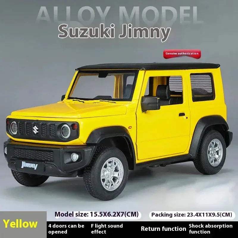 1:24 Scale Diecast Suzuki Jimny Off Road SUV Metal With Sound And Light - Image 14
