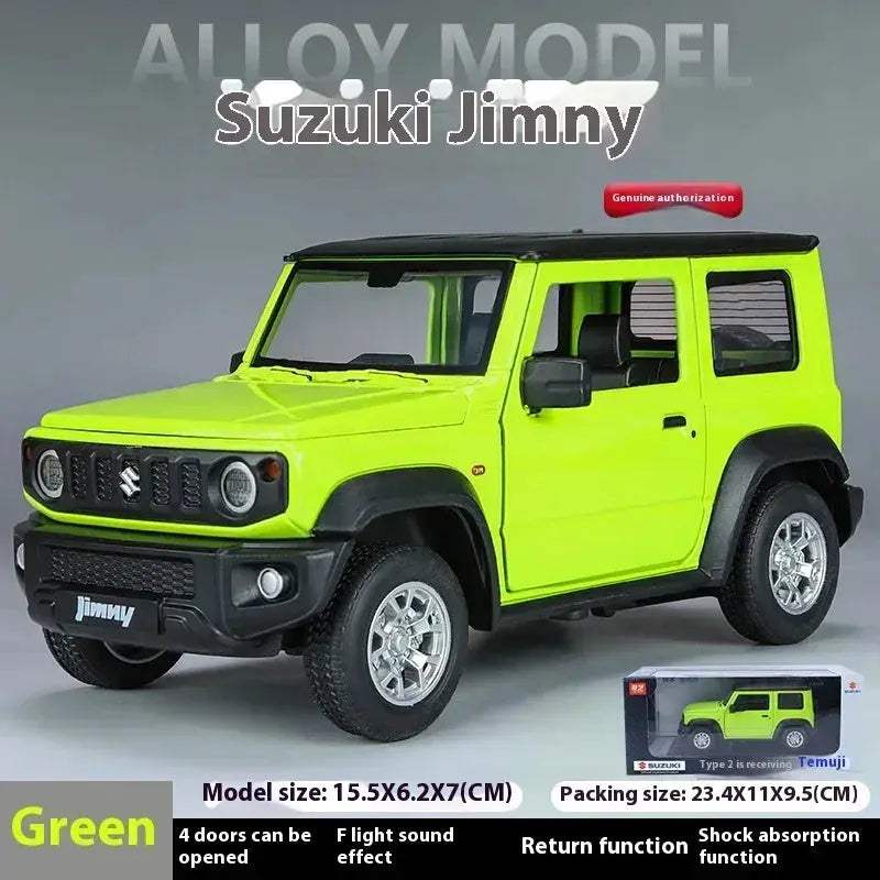 1:24 Scale Diecast Suzuki Jimny Off Road SUV Metal With Sound And Light - Image 9