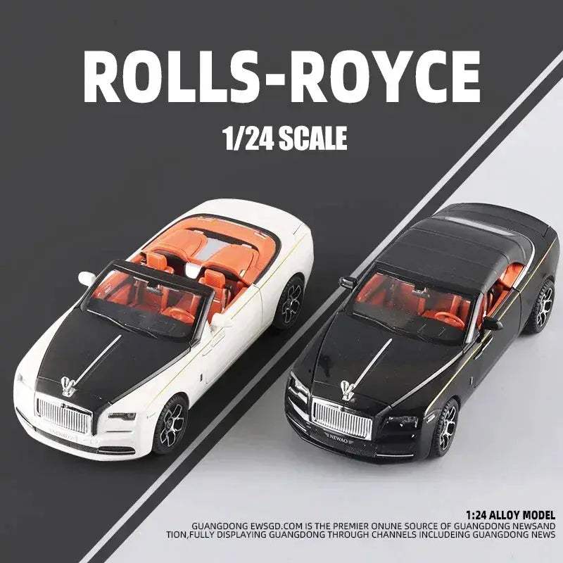 1:24 Scale Rolls-Royce Dawn Diecast Car, Metal Alloy, Sound and Light - Image 5
