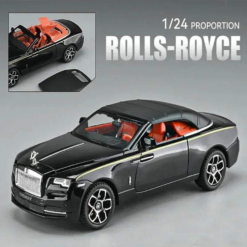 1:24 Scale Rolls-Royce Dawn Diecast Car, Metal Alloy, Sound and Light - Image 7