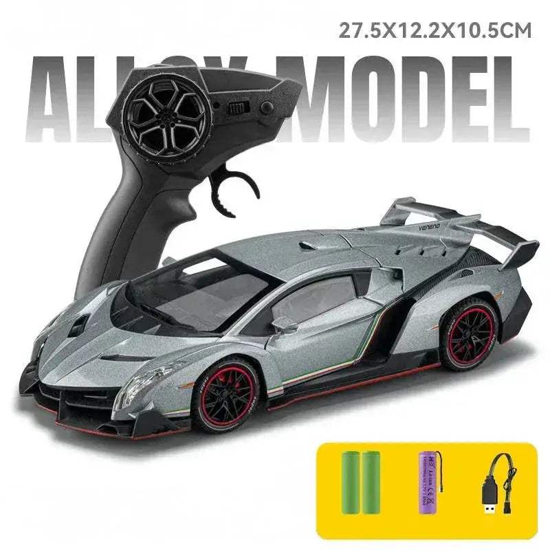 1 24 Scale Veneno RC Car Metal Diecast Remote Control With Sound And Light - Image 7