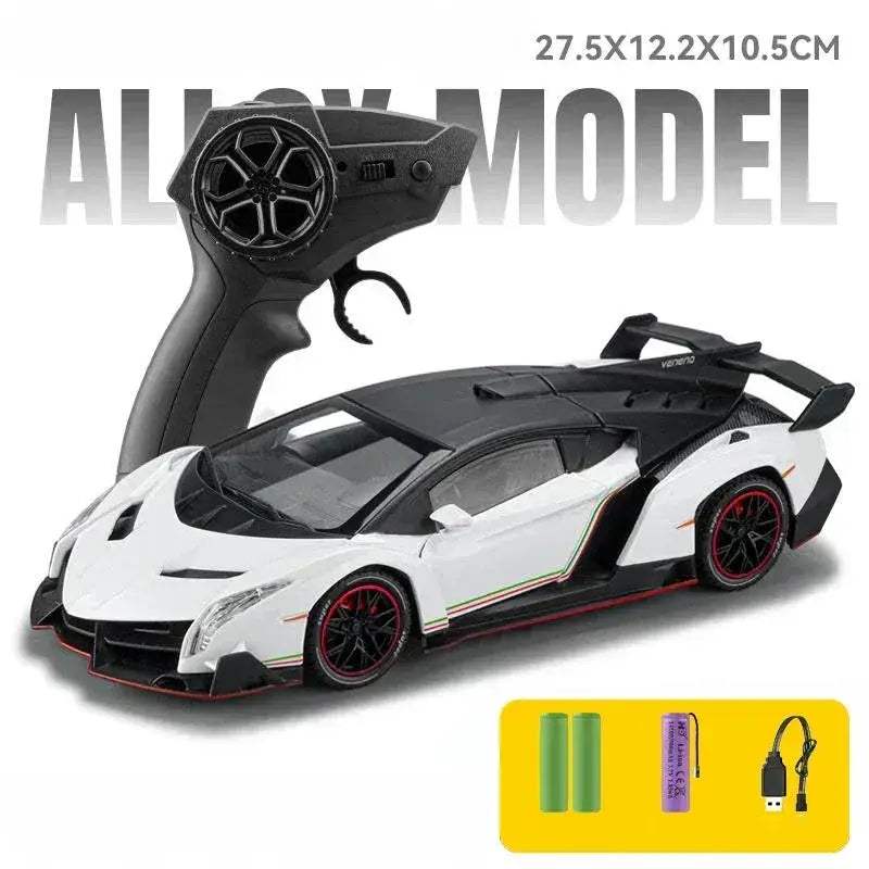 1 24 Scale Veneno RC Car Metal Diecast Remote Control With Sound And Light - Image 9