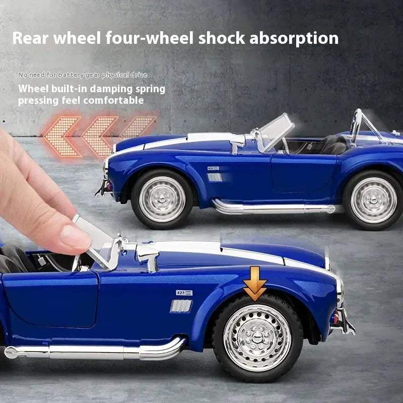 1 24 Shelby Cobra Diecast Car With Realistic Sound Lights - Image 2