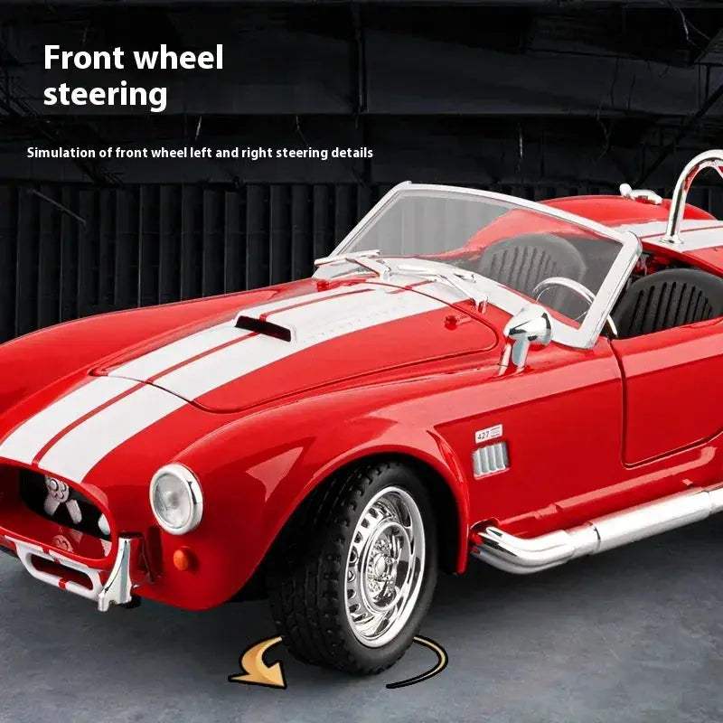 1 24 Shelby Cobra Diecast Car With Realistic Sound Lights - Image 3