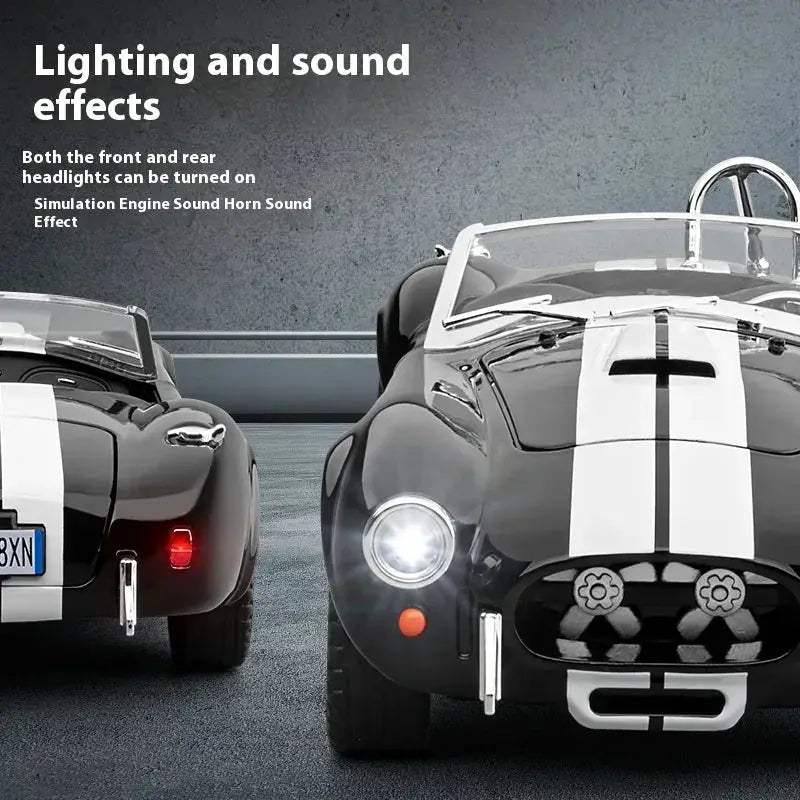 1 24 Shelby Cobra Diecast Car With Realistic Sound Lights - Image 5