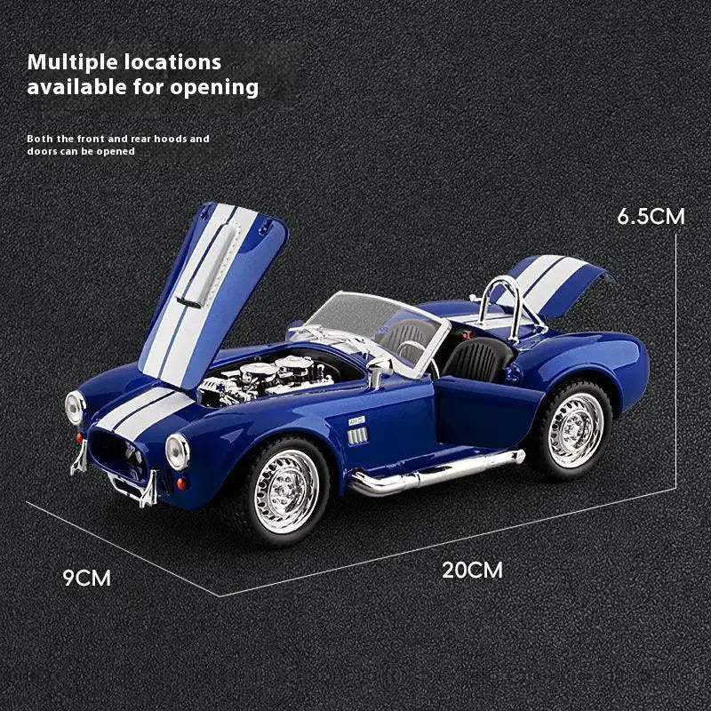 1 24 Shelby Cobra Diecast Car With Realistic Sound Lights - Image 6