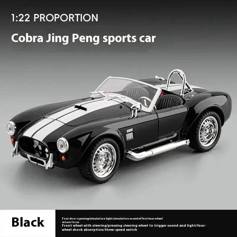 1 24 Shelby Cobra Diecast Car With Realistic Sound Lights - Image 9