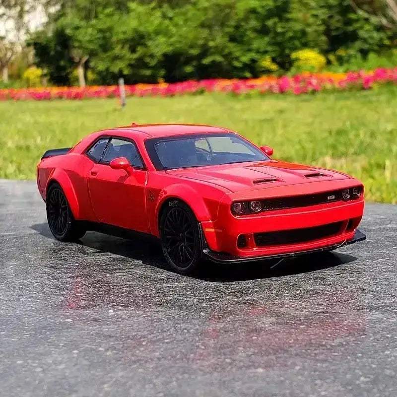 1 32 Die Cast Metal Dodge Challenger Hellcat Redeye With Sound And Light - Image 5