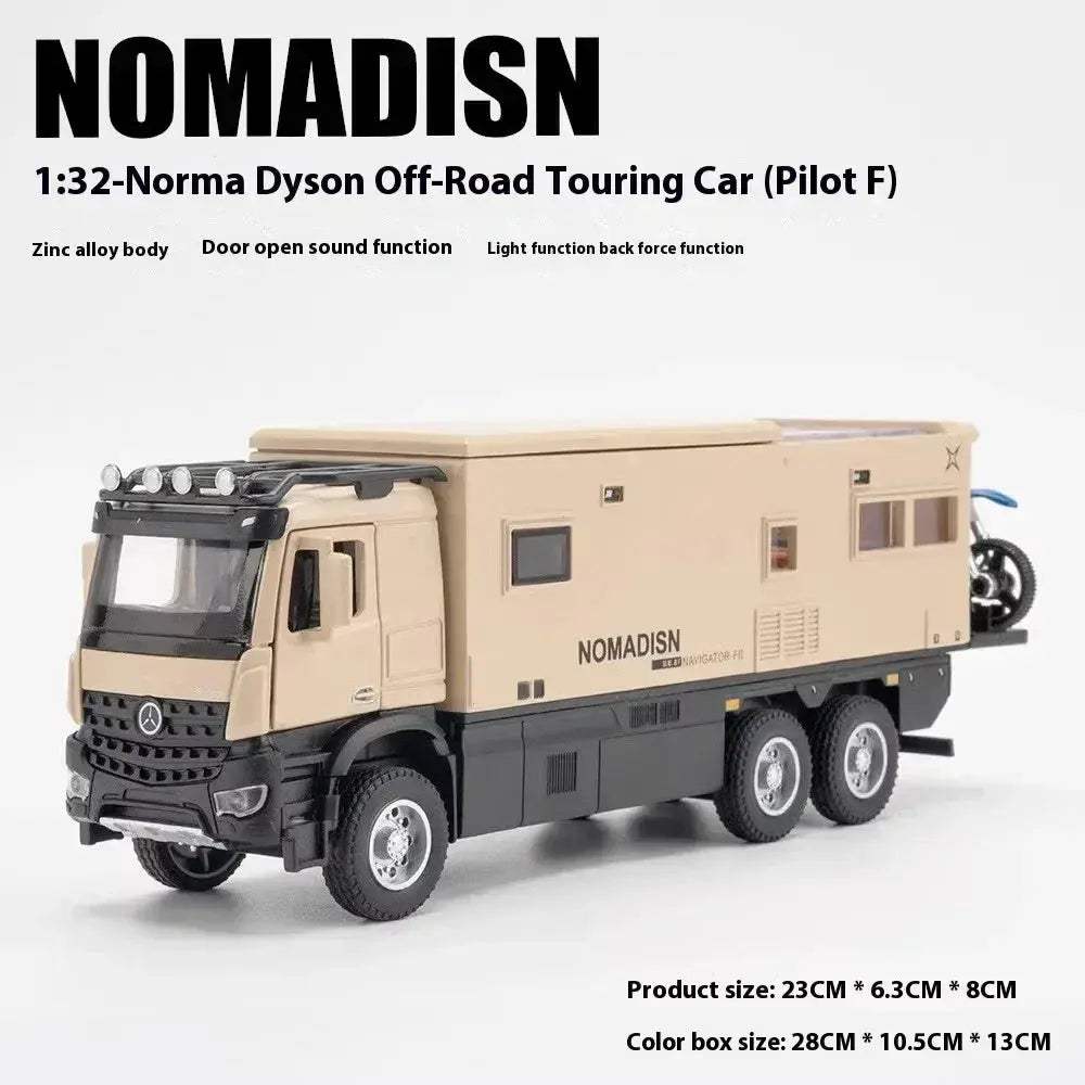 1:32 Diecast Benz Nomadism Off Road Alloy Camping RV Model - Image 3