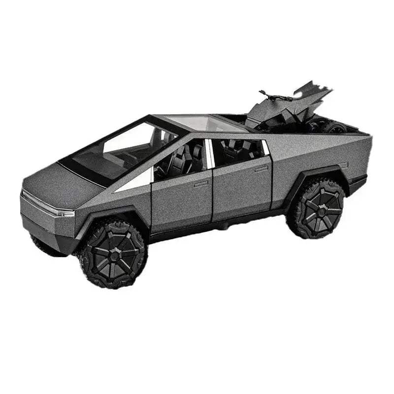 1:32 Diecast Cybertruck Offroad Alloy Car Pull Back Metal Model - Image 7