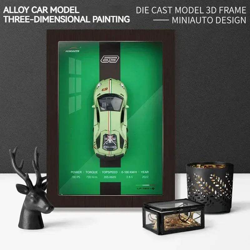 1:32 Diecast Metal Sports Car Model With 3D Racing Design For Collectors - Image 6