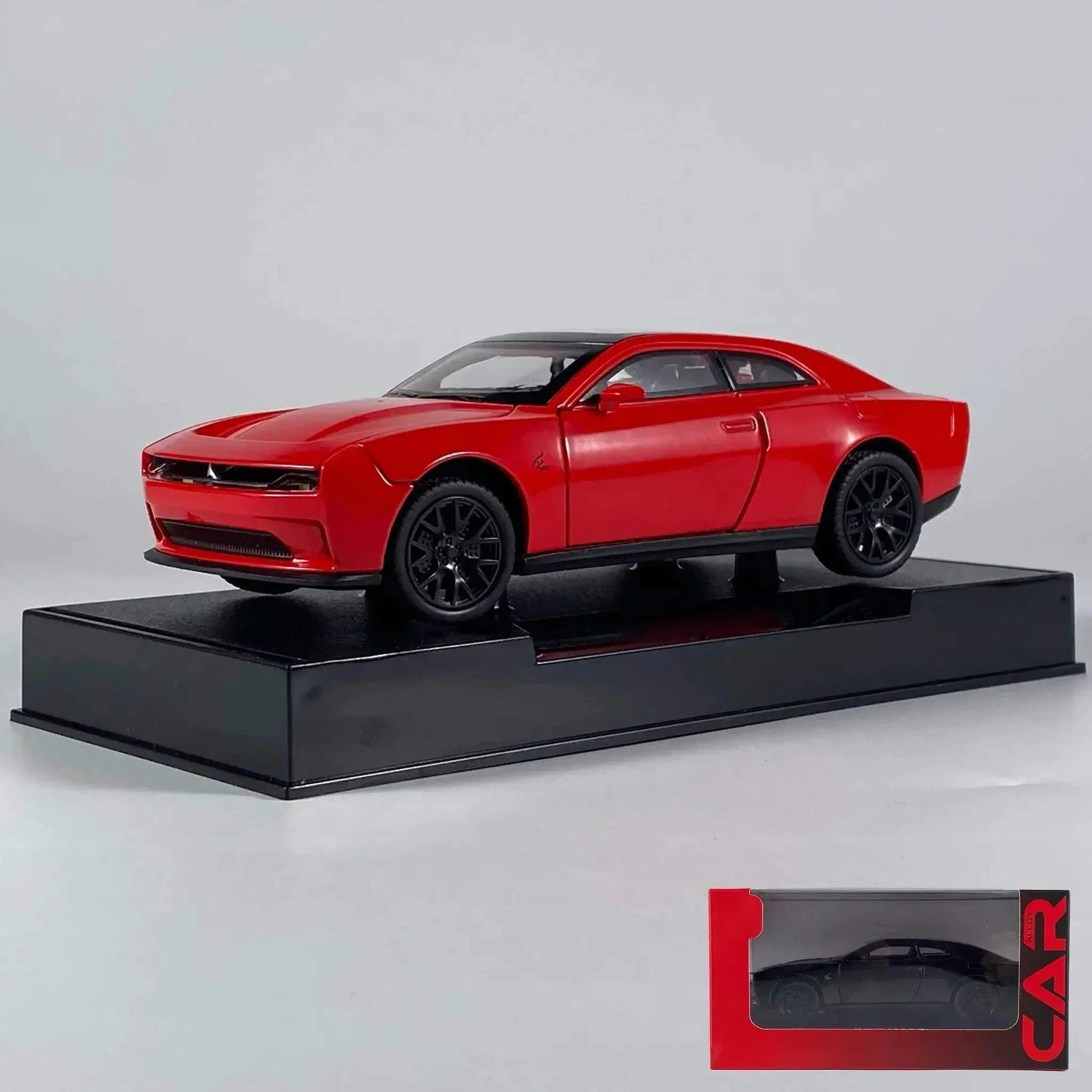 1:32 Dodge Charger Daytona EV Diecast Model Car Pull Back Sound Light - Image 11