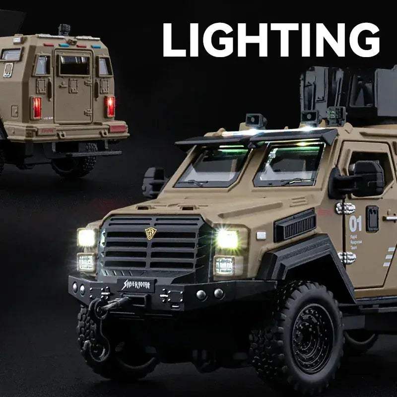 1:32 Ford F-550 Diecast Off-Road 4x4 Pull Back Model Car Sound Light - Image 3