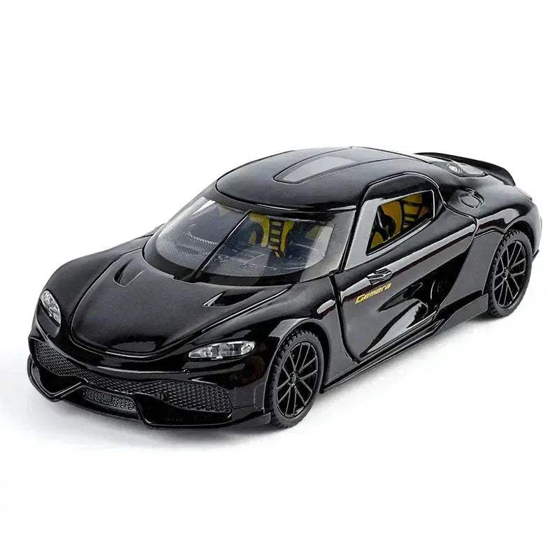 1:32 Gemera GT Diecast Metal Car Pull Back Sound And Light - Image 10