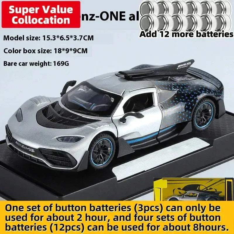 1:32 Mercedes AMG One Diecast Metal Car Sound And Light Collectible - Image 14