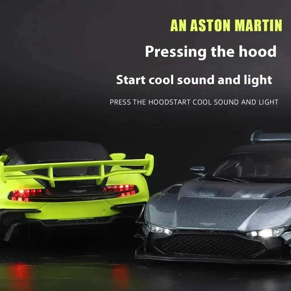 1:32 Scale Aston Martin Vulcan Diecast Metal Model Car With Sound and Light - Image 4