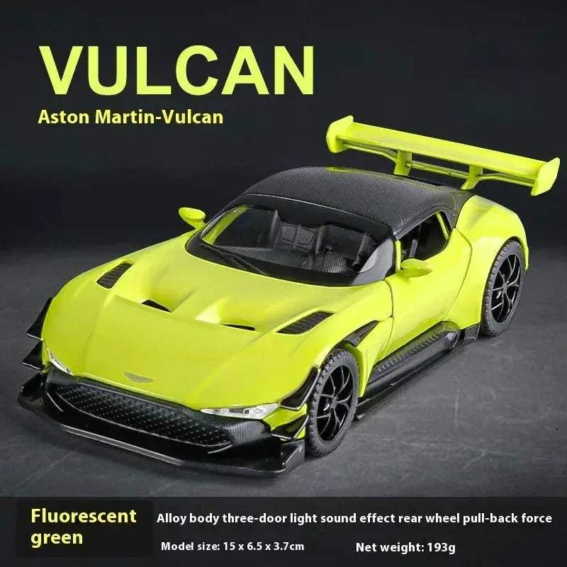 1:32 Scale Aston Martin Vulcan Diecast Metal Model Car With Sound and Light - Image 7