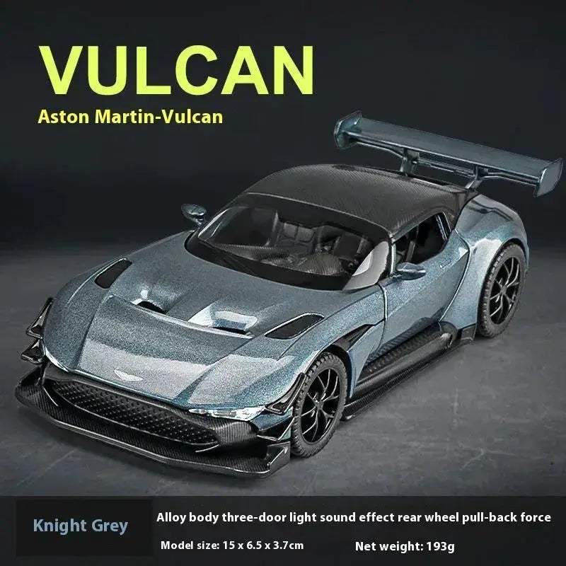 1:32 Scale Aston Martin Vulcan Diecast Metal Model Car With Sound and Light - Image 8