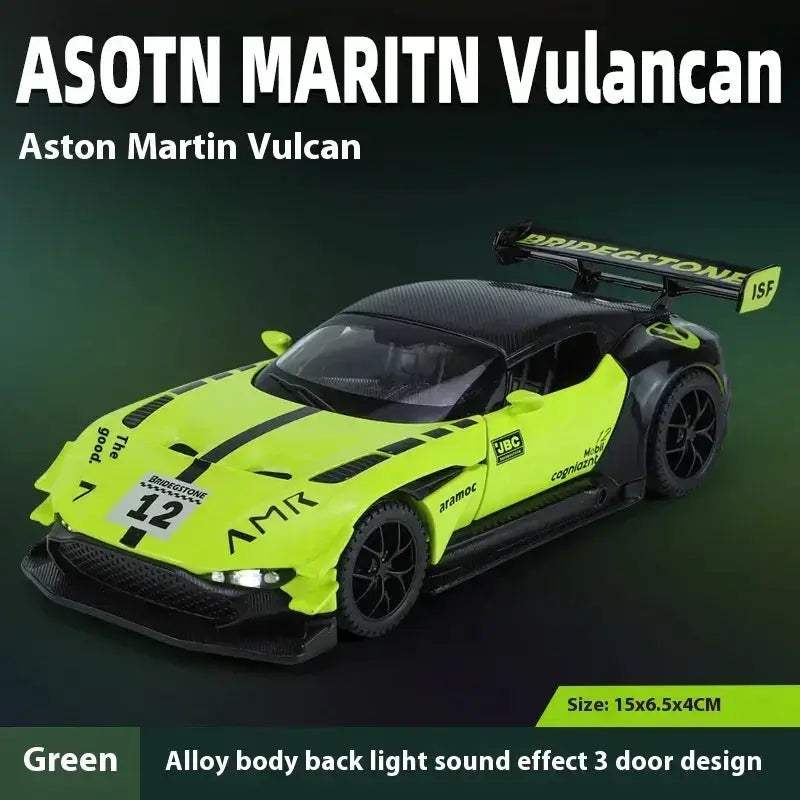 1:32 Scale Aston Martin Vulcan Diecast Metal Model Car With Sound and Light - Image 9