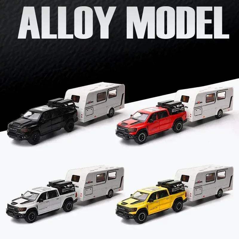1:32 Scale Dodge Mammoth 1000 TRX Alloy Diecast Offroad RV With Sound And Light - Image 4