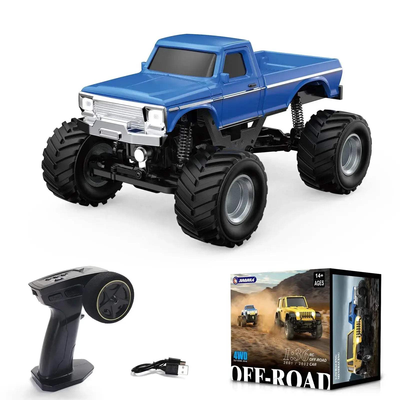 4WD Mini RC Crawler Car With Light System Remote Control - Image 8