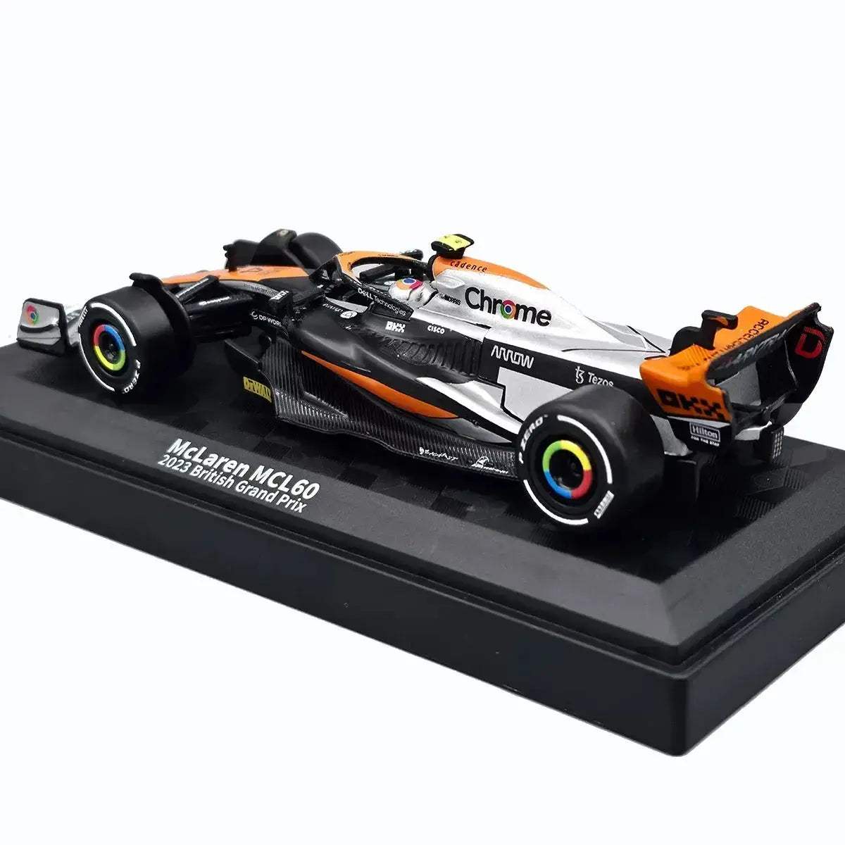 1:43 Diecast McLaren F1 MCL60 Car Model Lando Norris Oscar Piastri - Image 4