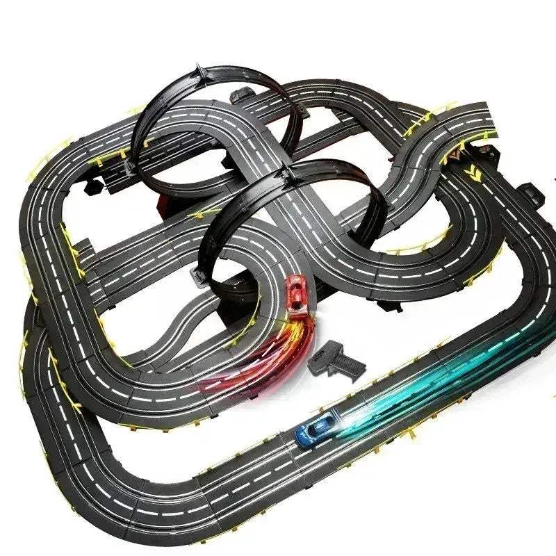 1 43 Scale Double Remote Control Slot Car Racing Set - Image 4