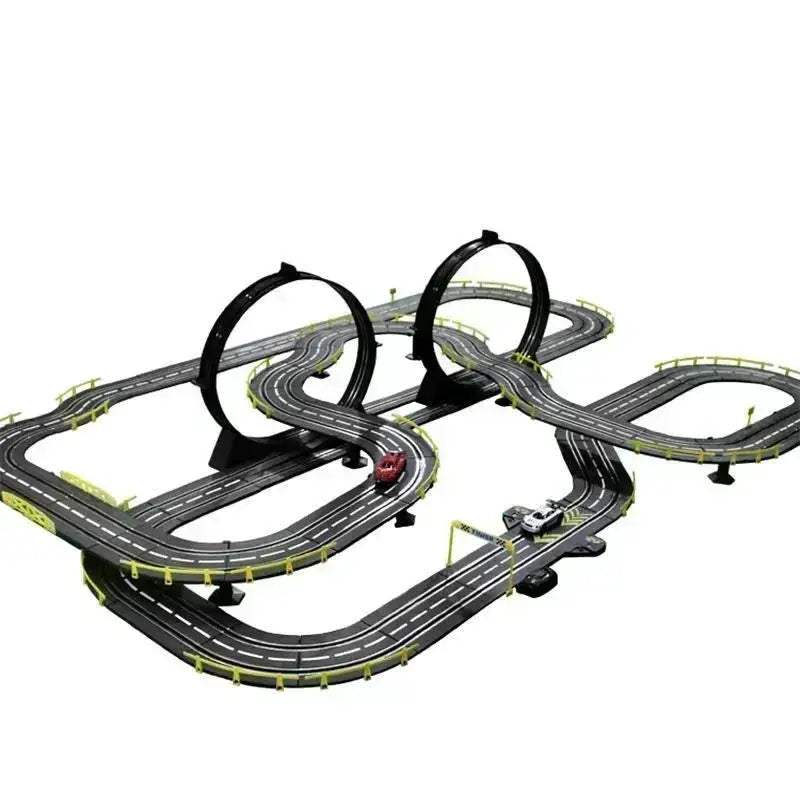 1 43 Scale Double Remote Control Slot Car Racing Set - Image 5