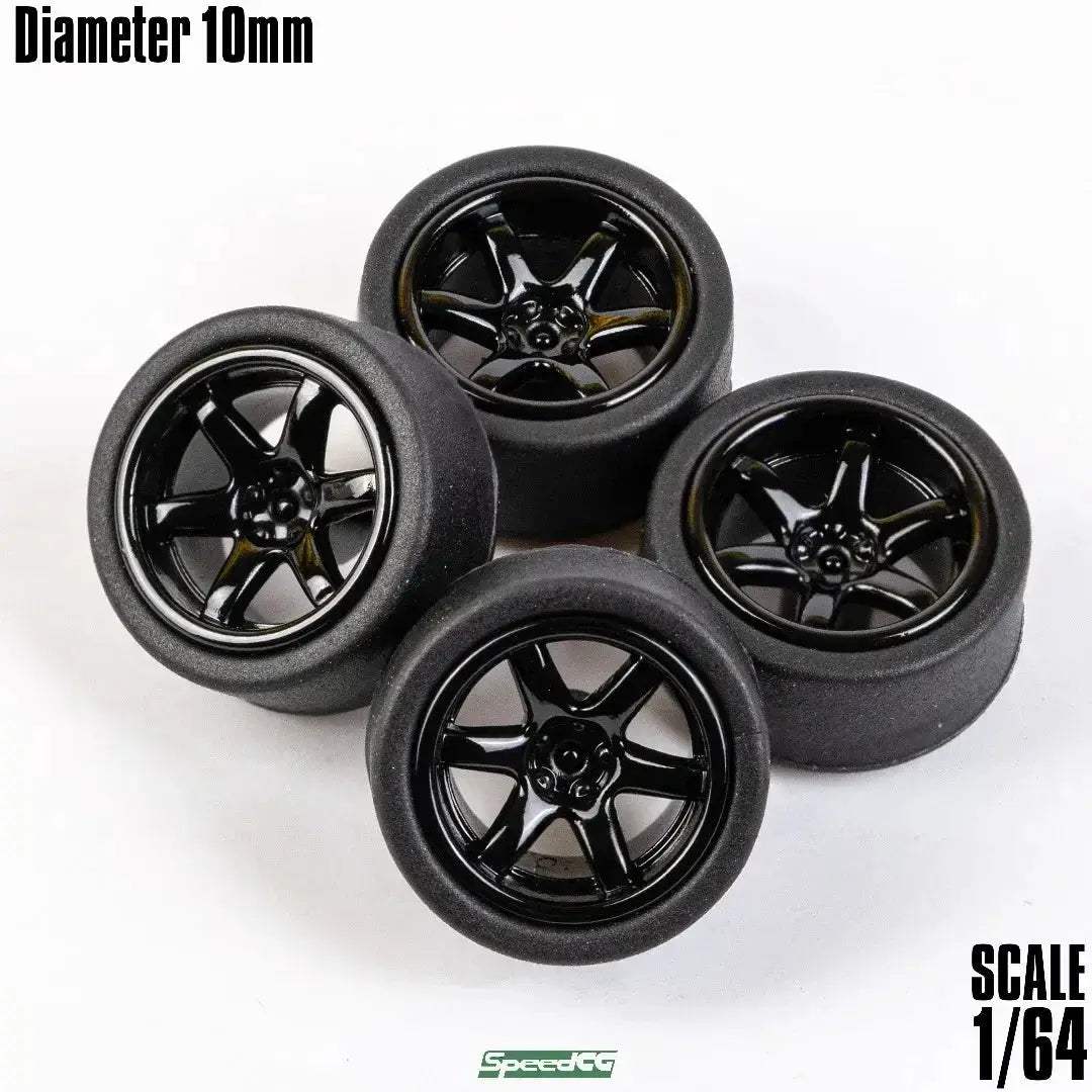 1/64 ABS Wheels With Rubber Tires For Model Cars Racing - Image 11