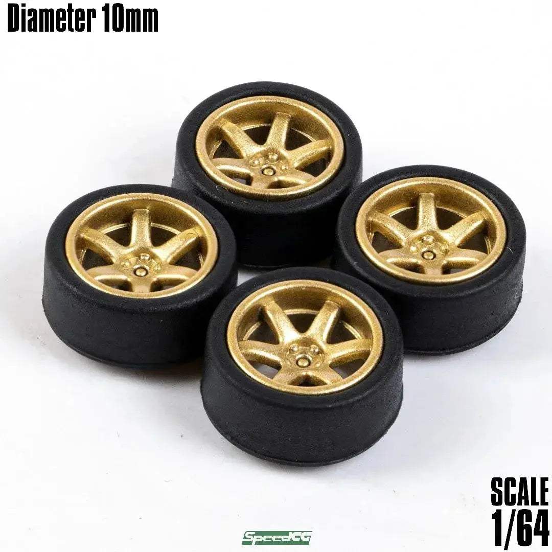 1/64 ABS Wheels With Rubber Tires For Model Cars Racing - Image 12