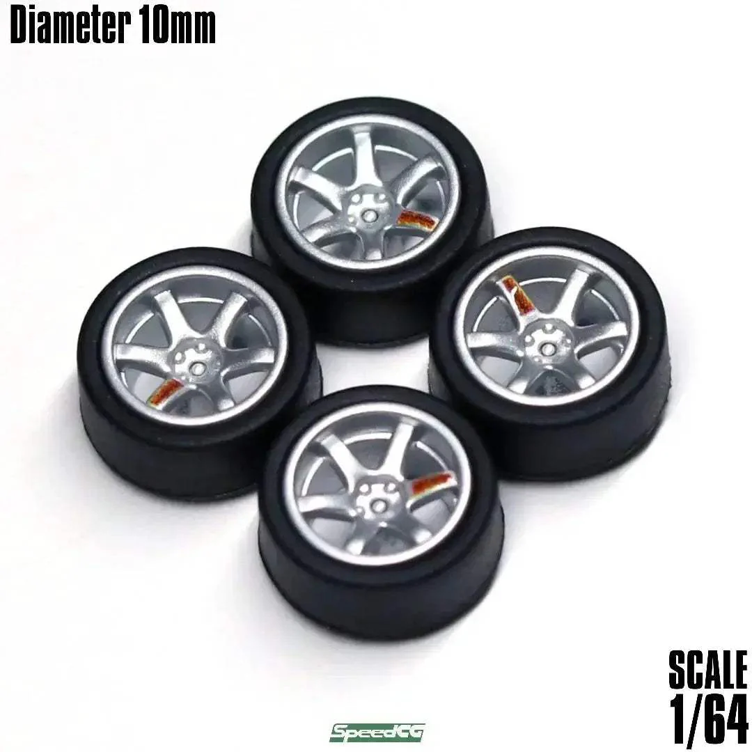 1/64 ABS Wheels With Rubber Tires For Model Cars Racing - Image 26