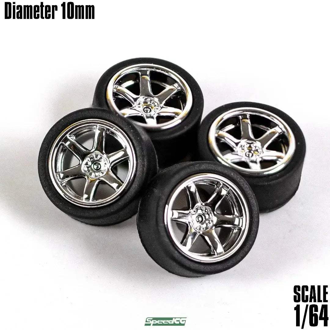 1/64 ABS Wheels With Rubber Tires For Model Cars Racing - Image 27