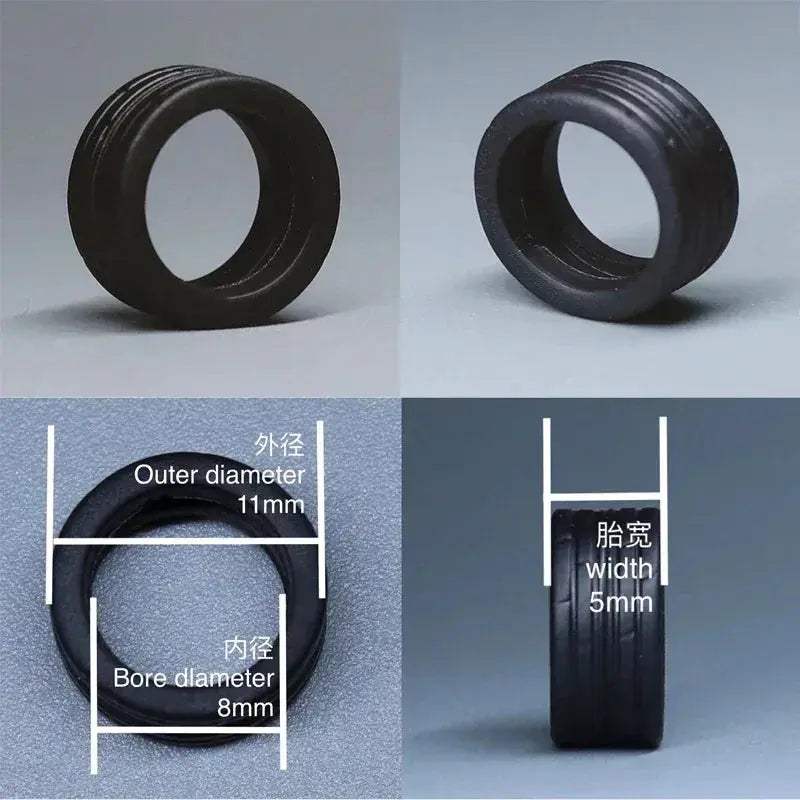 1/64 Scale ABS Wheels With Rubber Tires For Model Cars - Image 10
