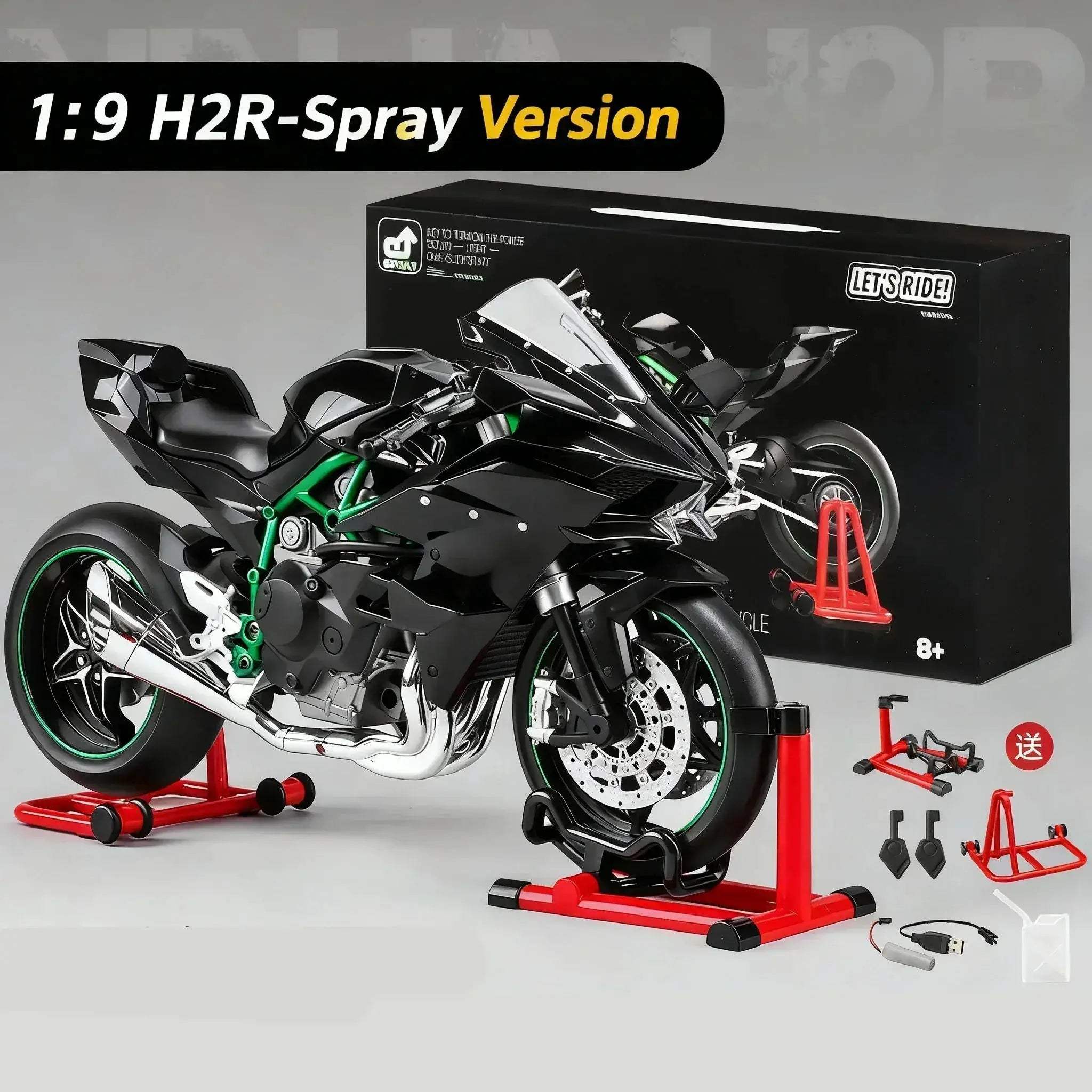 1:9 Diecast Racing Motorcycle Model With Sound And Light - Image 10
