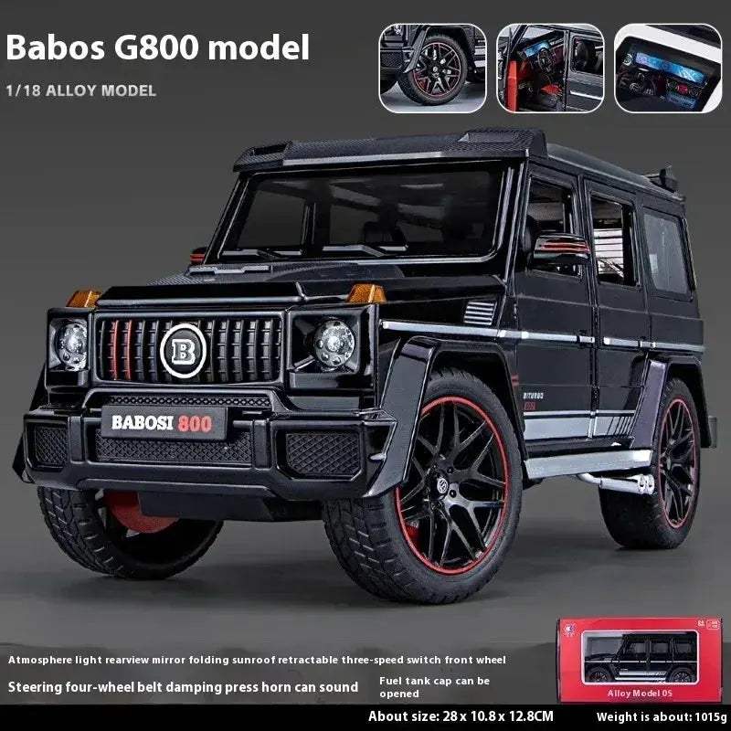 1 to 18 Scale Diecast Alloy Mercedes Benz G800 SUV Model Car - Image 8