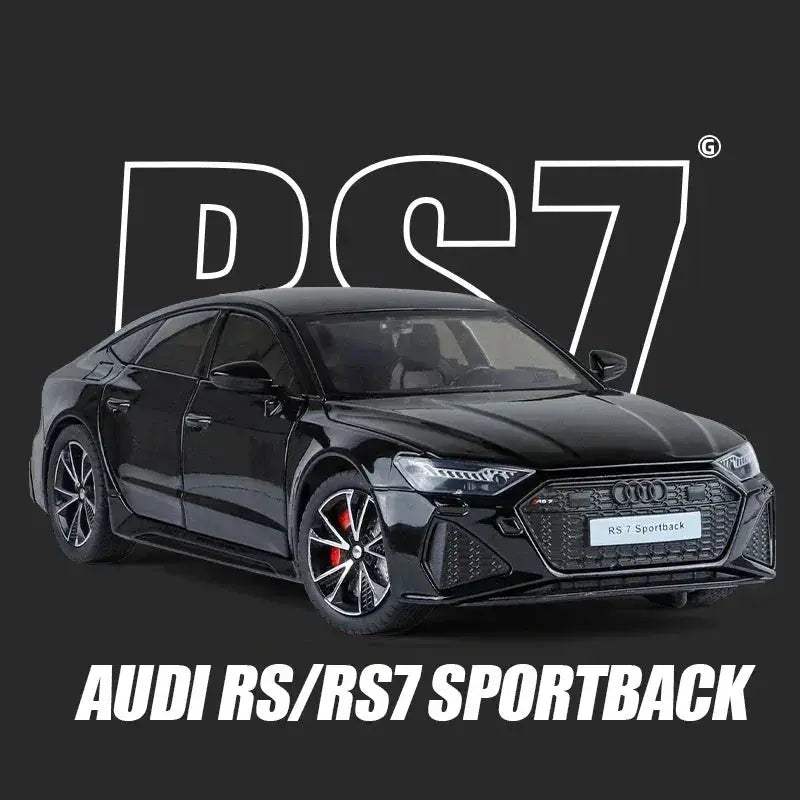 1 To 24 Diecast Audi RS7 Sportback Car Model Metal Sound And Light