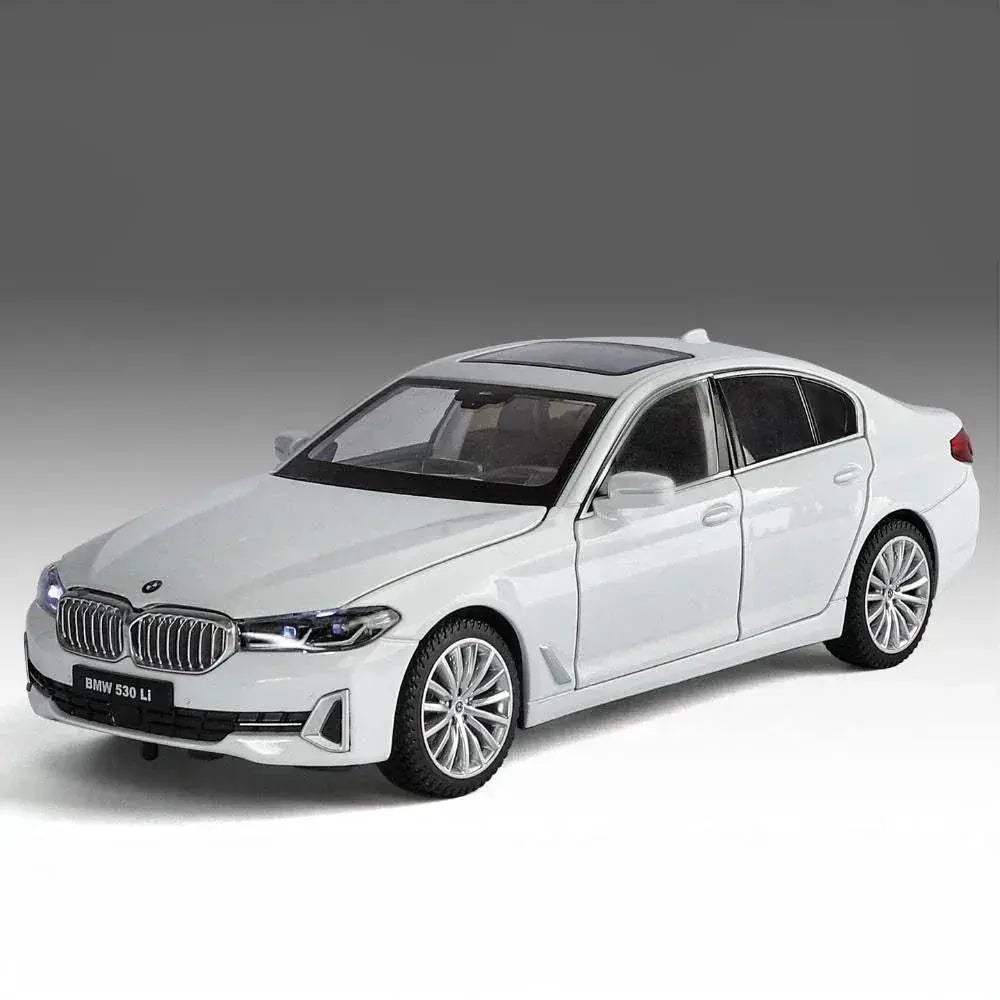 1 To 24 Diecast BMW 530Li Car With Pull Back And Sound Lights For Boys - Image 7